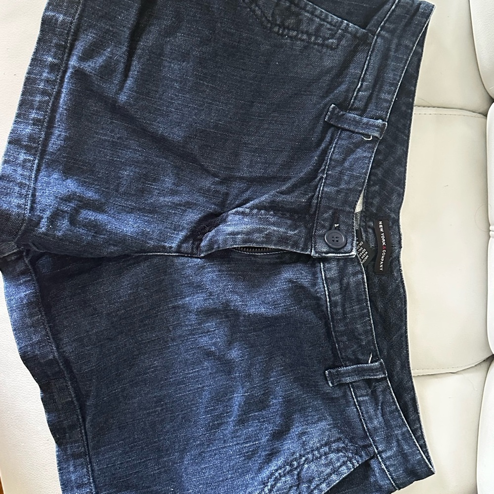 New York & Company Indigo Denim Shorts